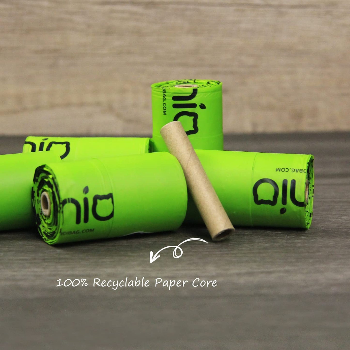 Biodegradable Dog Poop Bag with Handles, 240 Counts 100% Compostable Vegetable Corn Starch Based Dog Poop Bags on Refill Rolls, Home Compost Poop Bags for Dogs and Cat Litters