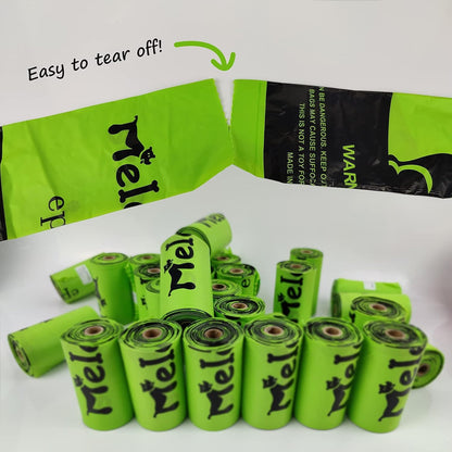 Dog Poop Bags | Compostable Dog Waste Bags | 30 Microns Ultra Thick,Leak Proof,Plant-Based,Unscented | 360 Count