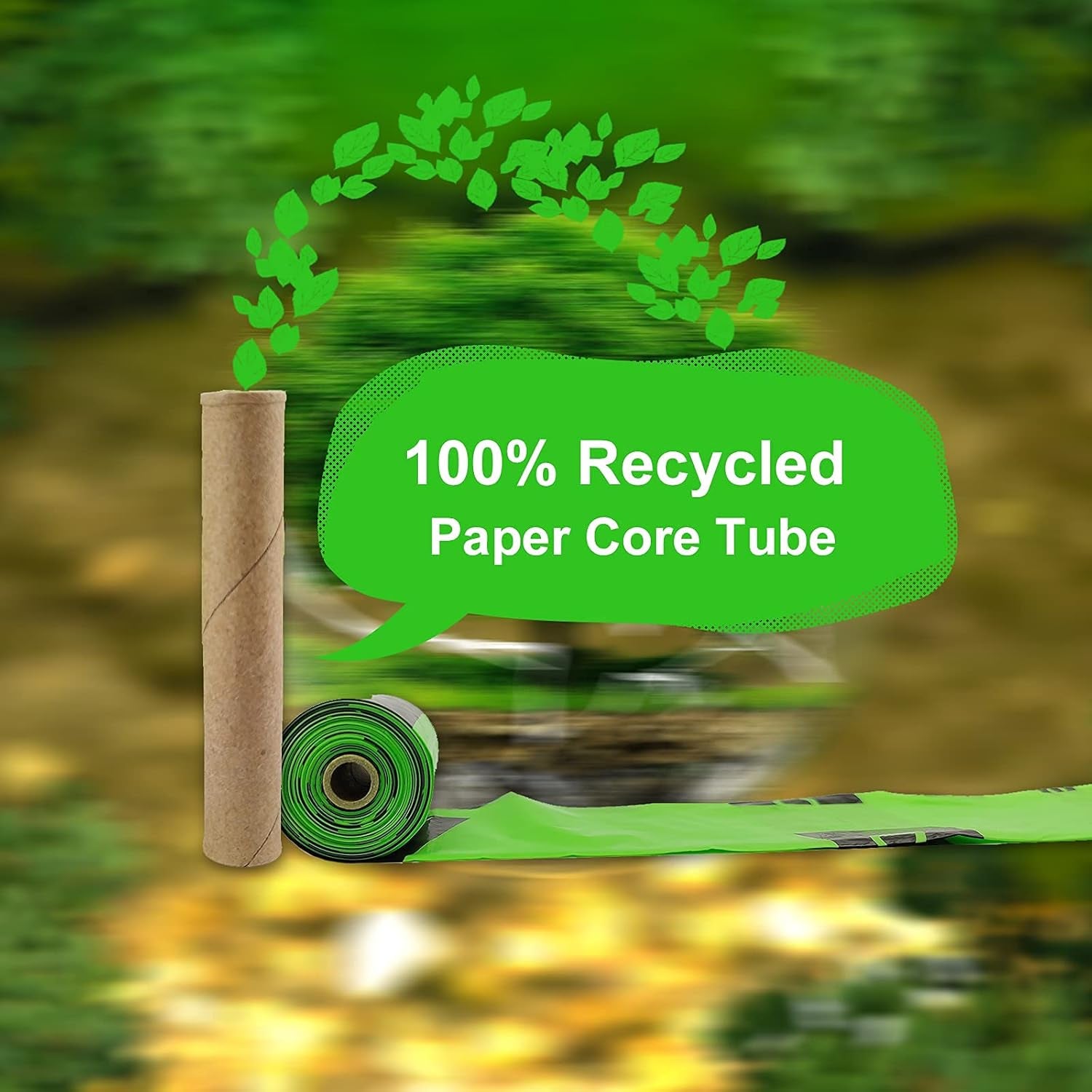 Dog Poop Bags | Compostable Dog Waste Bags | 30 Microns Ultra Thick,Leak Proof,Plant-Based,Unscented | 360 Count