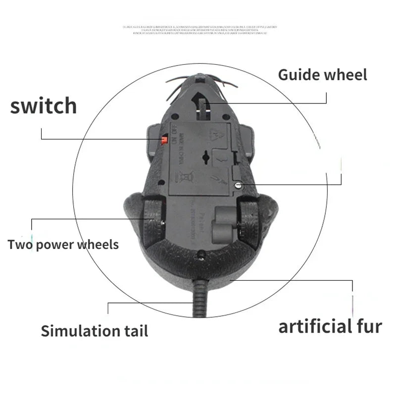Rat Funny Cat Toy with Remote Control Multicolor Mouse Cute Wireless Controlled Toy Rat Pet Supplies Cat Pet Supplies